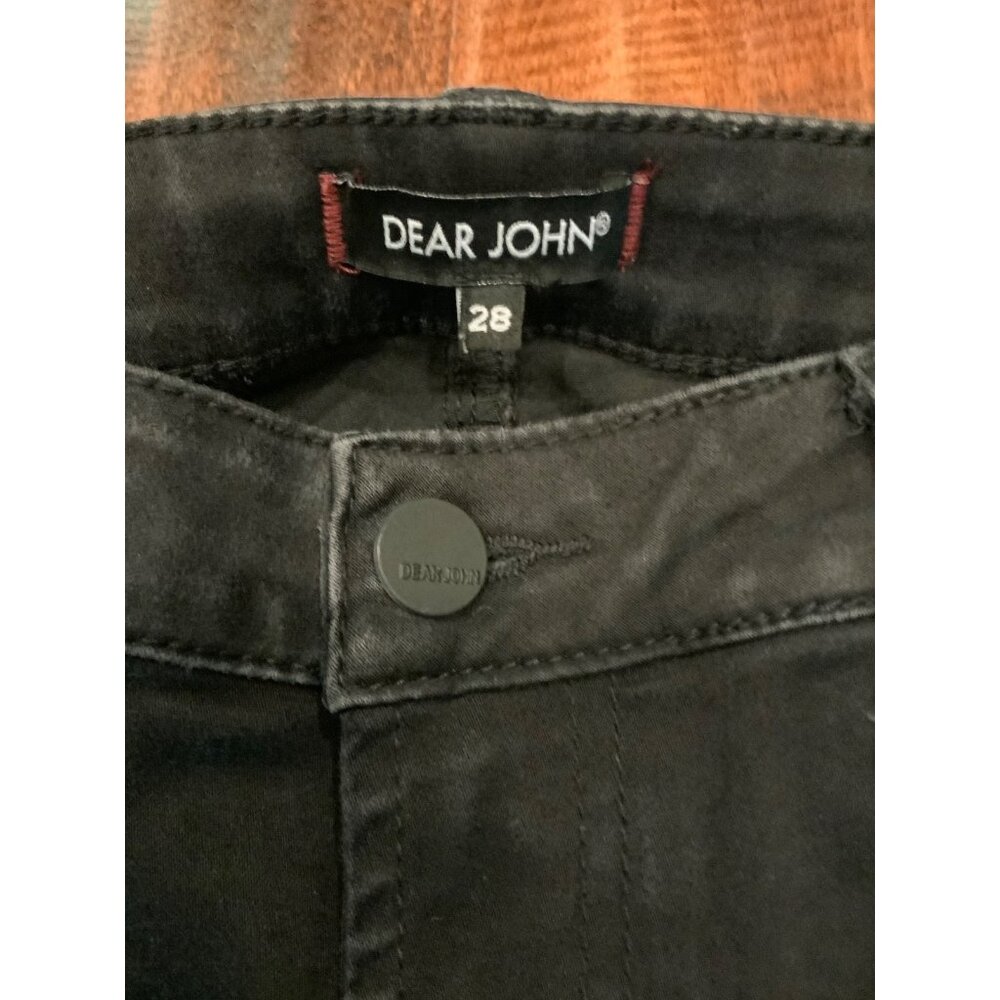 Dear John Black Metro Jegging Ankle Denim Jeans, Size 28